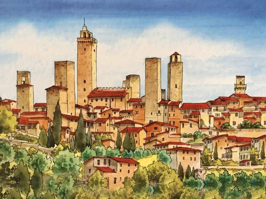 Lovely 2 Bedroom In San Gimignano Historic Center Extérieur photo